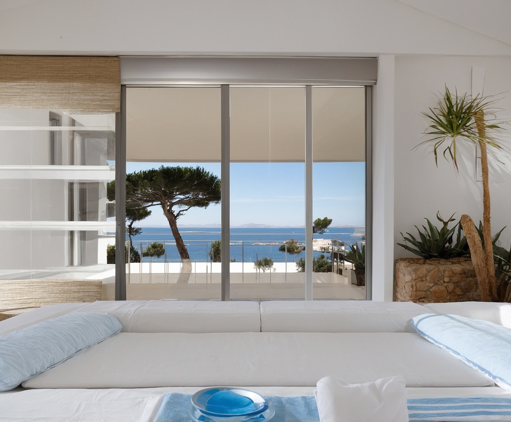 Vistas al mar desde apartamento de lujo